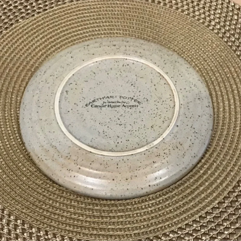 Vintage Earth Art pottery butter dish - Picture 4 of 4